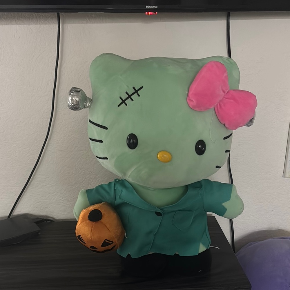 Hello Kitty Zombie Plush with Pink Bow